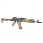 [Zestaw] Replika Karabinka Strike Industries AK-TRAX ETU Eshooter - Tan [EMG] + Stalowy Mid-Cap na 140 kulek do AK74 - Black [BattleAxe]