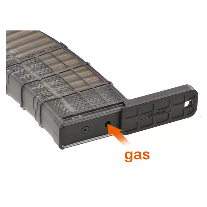 [Zestaw] Replika Gazowa Karabinka Daniel Defense DDMK18 - Dark Flat [EMG] + Magazynek LANCER L5 5.56 AWN Green Gaz do karabinków gazowych CGS, MWS - Black [EMG]