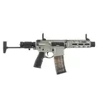 [Zestaw] Gazowa replika Daniel Defense DDM4 CQB PDW - GREY [EMG] + 30-kulkowy gazowy magazynek treningowy Lancer L5AWM .300 BLK - niebieski [EMG]