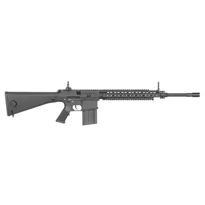 [Zestaw] Replika Airsoftowa EC-901 Edycja Advanced (ulepszony gearbox) - Black [E&amp;C] + Polimerowy magazynek Mid-Cap na 220 kulek do AR-10/SR25 - Black