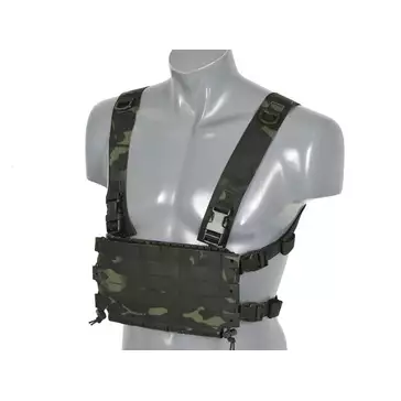 Chest Rig COMPACT - Buckle-up, MOLLE Laser Cut - Multicamo Black [8FIELDS]