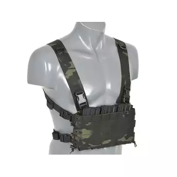 Chest Rig COMPACT - Buckle-up, MOLLE Laser Cut - Multicamo Black [8FIELDS]