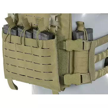 Wing Pouch MOLLE Converter (Small slots for new laser cut pouches) - TAN [8FIELDS]