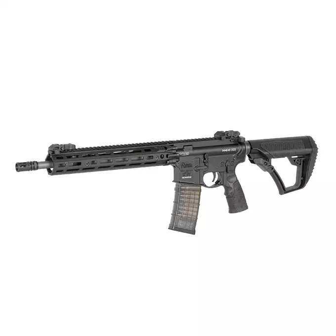 [Zestaw] Replika gazowa karabinka Daniel Defense DDM4 MK18 RIII 12.5 Lightning Serie - Black [EMG] + Magazynek LANCER L5 5.56 AWN Green Gaz do karabinków gazowych CGS, MWS - Black [EMG]