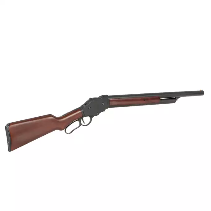 [Zestaw] Replika Strzelby M1887 Lever Action Long - Real Wood [S&amp;T] + Zestaw 5 Naboi na 3 Kulek do Strzelby M1887 Green Gaz [S&amp;T]