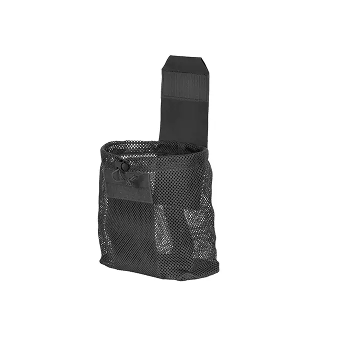 Laser Cut Foldable Mesh Dump Pouch - Black [8FIELDS]