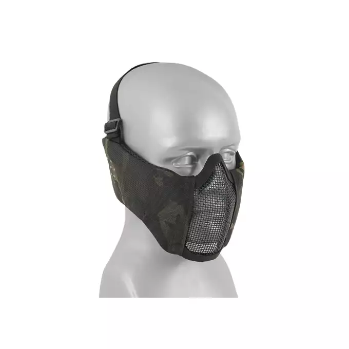 Low-Profile Protective Mask with Cheek and Ear Protection type A - Multicamo Black [8FIELDS]