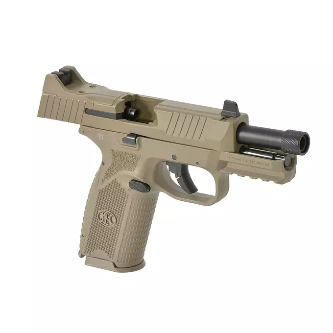 [Zestaw] Replika Pistoletu FN 509 GBB - Tan [Cybergun] + Mikrokolimator pistoletowy - Black [PCS]