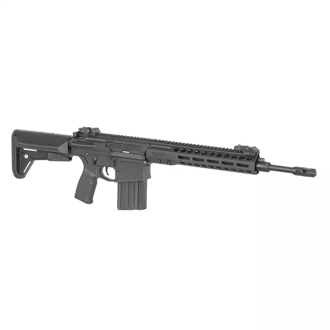 [Zestaw] Replika Barrett Rec10 Eshooter ETU - BLACK [EMG] + Magazynek Mid-Cap Lancer L7AWM 7.62 na 180 kulek do AR-10/SR-25 [EMG]