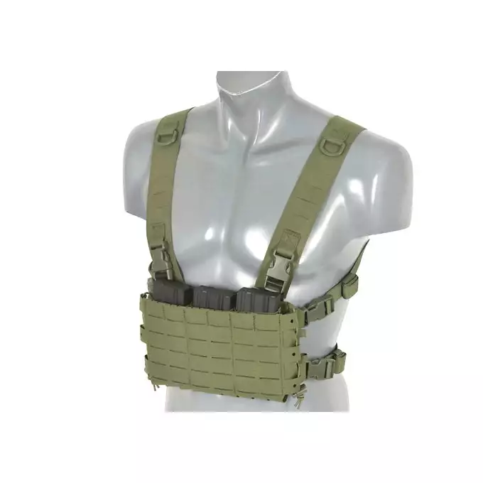 Chest Rig COMPACT - Buckle-up, MOLLE Laser Cut - Olive [8FIELDS]