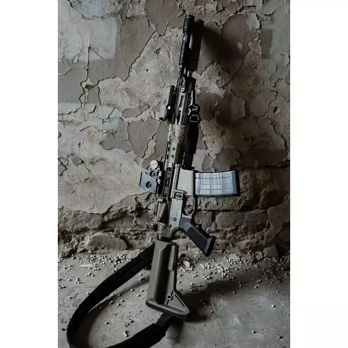 [Zestaw] Replika gazowa karabinka Noveske 10.5" Gen III Shorty 300BLK - Tan [EMG] + Standard Performance Green Gas 500ml [Nimrod]