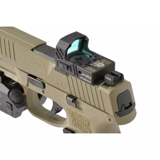[Zestaw] Replika Pistoletu FN 509 GBB - Tan [Cybergun] + Mikrokolimator pistoletowy - Black [PCS]