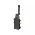 Laser Cut Radio / Bottle Pouch with Adjustable Shockcord - Black [8FIELDS]