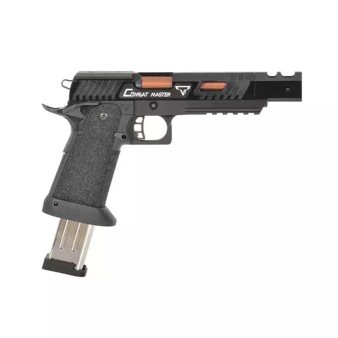 [Zestaw] Replika pistoletu TTI Combat Master Alpha - Black [JAG Arms] + Miniaturowy Celownik Pistoletowy / karabinowy - Black [JJ Airsoft]