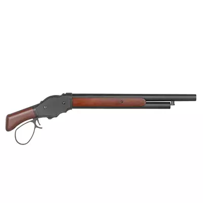 [Zestaw] Replika strzelby M1887 Lever Action - Real Wood [S&amp;T] + Zestaw 5 Naboi na 3 Kulek do Strzelby M1887 Green Gaz [S&amp;T]