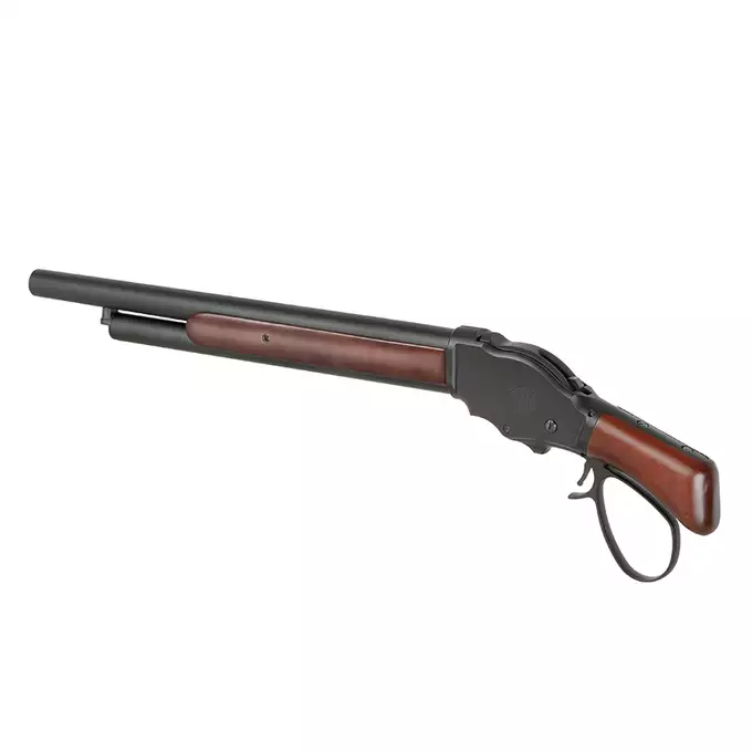 [Zestaw] Replika strzelby M1887 Lever Action - Real Wood [S&amp;T] + Zestaw 5 Naboi na 3 Kulek do Strzelby M1887 Green Gaz [S&amp;T]