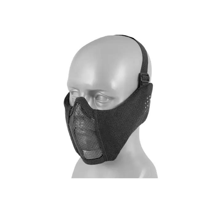 Low-Profile Protective Mask with Cheek and Ear Protection type A - Black [8FIELDS]