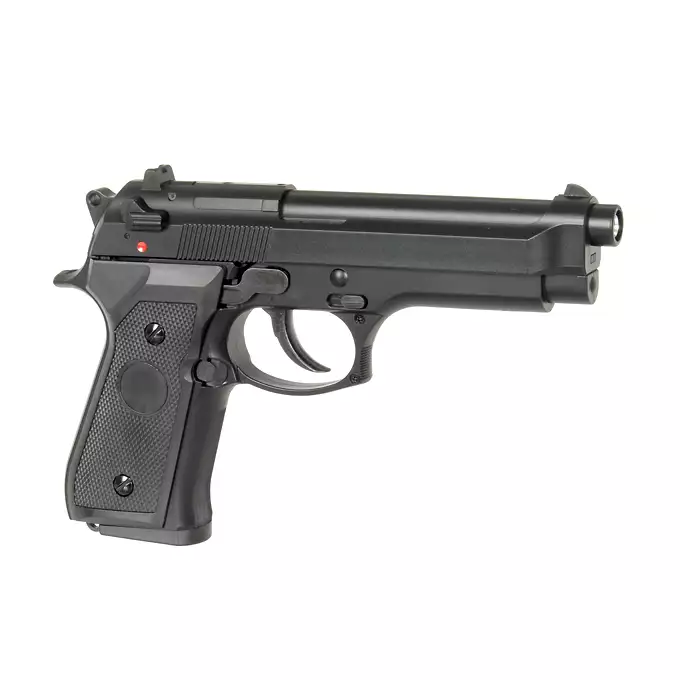 [Zestaw] ST92F Non-Blowback Airsoft Gas Pistol - Black [STTi] + Light Performance Blue Gas [Nimrod]