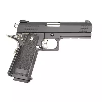 [Zestaw] Replika pistoletu 3301 z systemem Gas Blowback (GBB) - Black [Golden Eagle] + Standard Performance Green Gas 500ml [Nimrod]