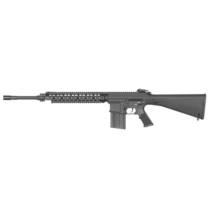 [Zestaw] Replika Airsoftowa EC-901 Edycja Advanced (ulepszony gearbox) - Black [E&amp;C] + Polimerowy magazynek Mid-Cap na 220 kulek do AR-10/SR25 - Black