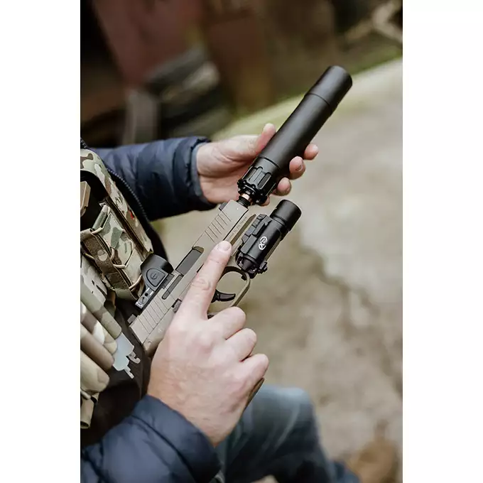 [Zestaw] Replika Pistoletu FN 509 GBB - Tan [Cybergun] + Mikrokolimator pistoletowy - Black [PCS]