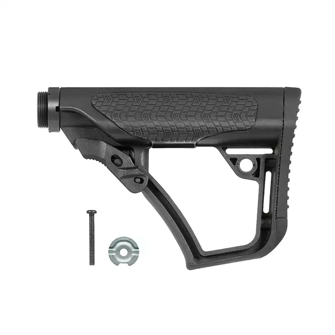 [Zestaw] CM.105 Daniel Defense MK18 Eshooter ETU - Black [EMG] + Chwyt pistoletowy Typu DD AR15/M4 - Czarny [EMG] + Kolba Typu DD do AR15/M4 - Czarny [EMG]