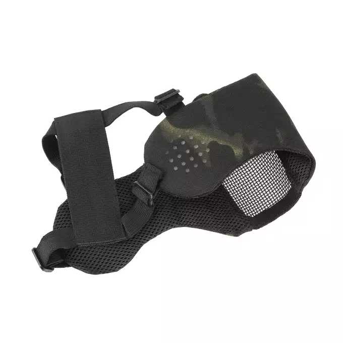 Low-Profile Protective Mask with Cheek and Ear Protection type A - Multicamo Black [8FIELDS]