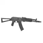 [Zestaw] Replika CM.053B Full Steel AK Eshooter ETU [CYMA] + Stalowy Mid-Cap na 140 kulek do AK74 - Black [BattleAxe]
