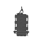 Laser Cut Radio / Bottle Pouch with Adjustable Shockcord - Black [8FIELDS]