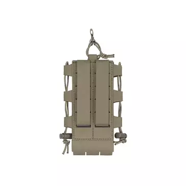 Laser Cut Adjustable Radio / Bottle Pouch with Shockcord - Ranger Green [8FIELDS]