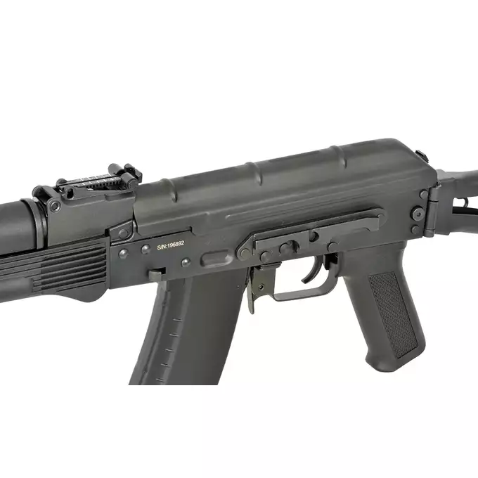 [Zestaw] CM.053 Full Steel AK replika Eshooter ETU [CYMA] + Pokrowiec na broń długą 105cm - Olive [8FIELDS]