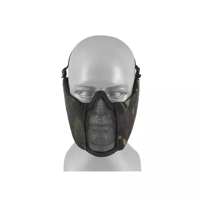 Low-Profile Protective Mask with Cheek and Ear Protection type A - Multicamo Black [8FIELDS]