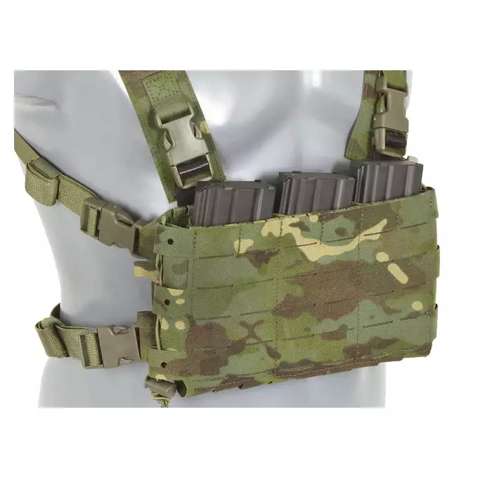 Chest Rig COMPACT - Buckle-up, MOLLE Laser Cut - Multicamo Tropic [8FIELDS]