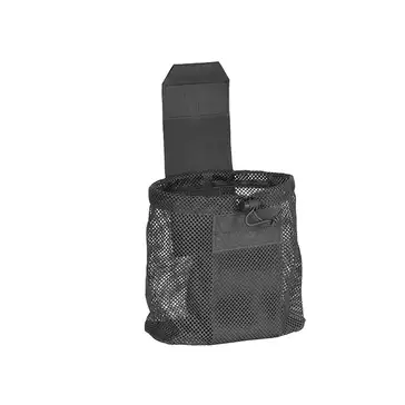 Laser Cut Foldable Mesh Dump Pouch - Black [8FIELDS]