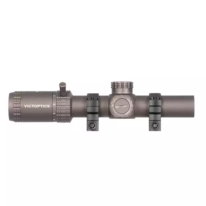 [Zestaw] Luneta VICTOPTICS S6 1-6X24 - COYOTE FDE [Vector Optics] + Jednoczęściowy podwyższony montaż Picatinny 30mm 1.97in [Vector optics]