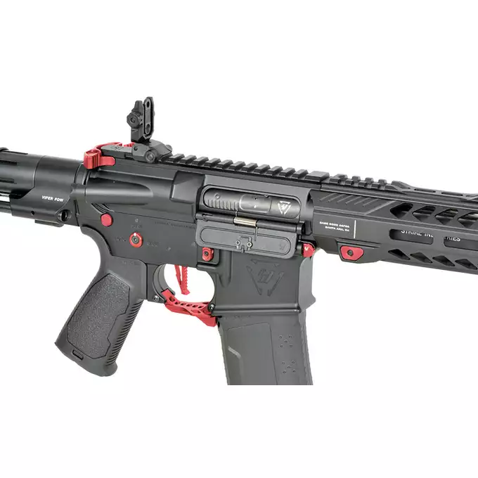 [Zestaw] Replika Karabinka Strike industries 7" Raider Competition CQB, Gen-2 - Red [EMG] + Ładowarka V3+ do akumulatorów LiPo/LiFe [IPower] + Akumulator Li-Po 1100mAh 11,1V 20C - Deans [IPower]