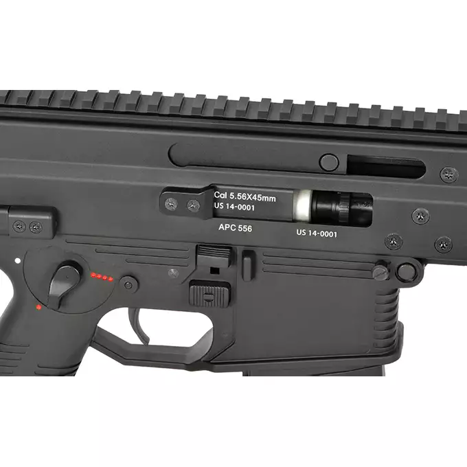 [Zestaw] Replika karabinka B&amp;T APC 556 ETU - Black [ASG] + Kolimator VictOptics SRD 1x18x20 VOD Red Dot [Vector Optics]