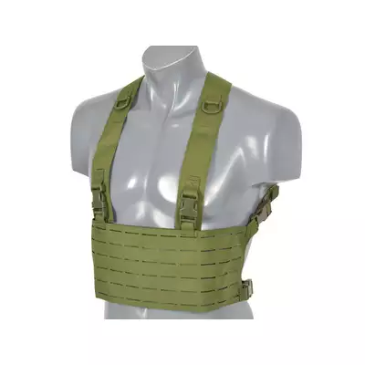 [Zestaw] Kamizelka Chest rig Laser-Cut - Olive  [8Fields] + Panel Laser-Cut z ładownicami na 3 magazynki AR15 - Olive [8Fields] + Duża ładownica Laser-Cut ogólnego przeznaczenia - Olive [8FIELDS]