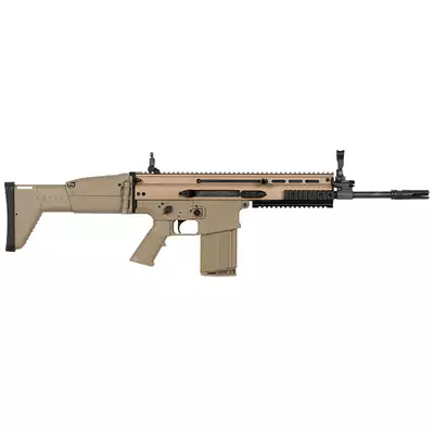 Licensed FN SCAR-H CM.063H Replica with Eshooter ETU, GEN-2 - TAN [EMG]