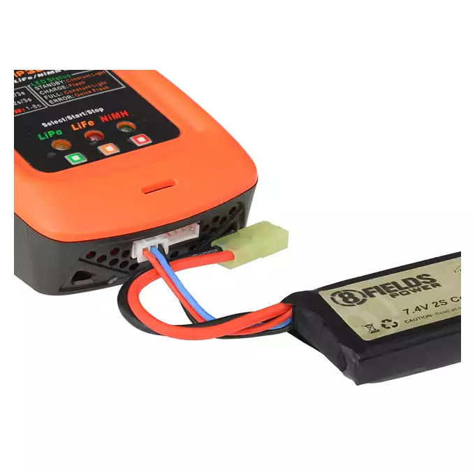 [Set] CM.125S USP 9mm AEP Mosfet Pistol - Tan [CYMA] + AEP Battery Li-Po 680mAh 7,4V 20C Micro - Deans [IPower] + Charger IP3025 - LiPo/LiFe/NiMH 25W/3A [IPower]
