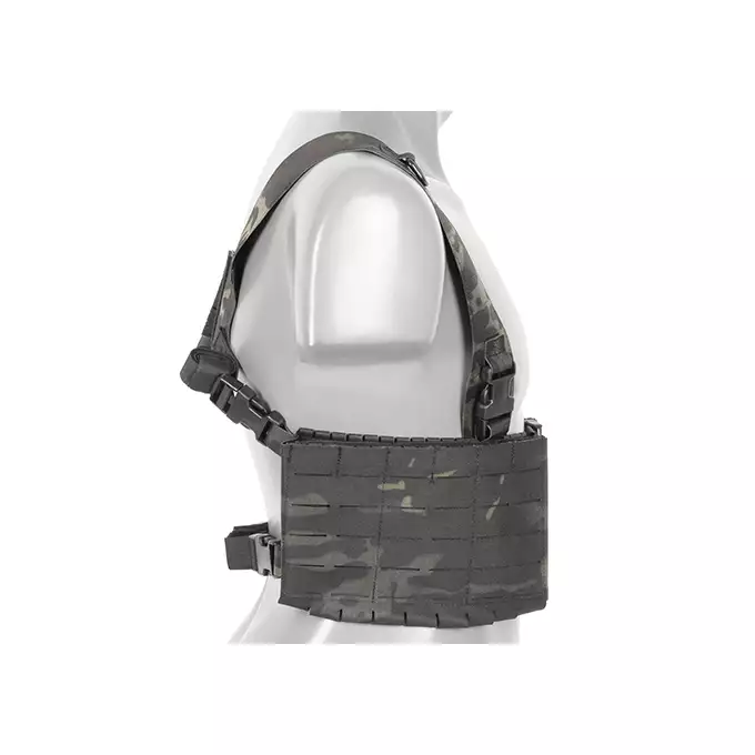 Chest Rig with Two Pouches for 6 AR / AK Magazines, Laser Cut - Multicamo Black [8FIELDS]