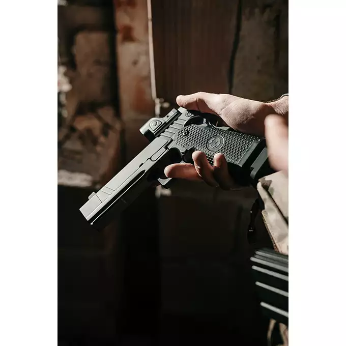 [Zestaw] Replika Nighthawk Custom TRS Comp - [RWA] + Magazynek 28 kulek do R615 TTI Sand Viper [JAG Arms]