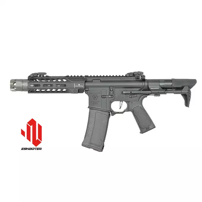 [Zestaw] Replika Karabinka Strike industries 7" Raider CQB, Gen-2 - Black [EMG] + Ładowarka V3+ do akumulatorów LiPo/LiFe [IPower] + Akumulator Li-Po 1100mAh 11,1V 20C - Deans [IPower]