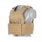 QRF Plate Carrier Laser-Cut Buckle Up with AR15/AK Magazine Pouch - Tan [8FIELDS]