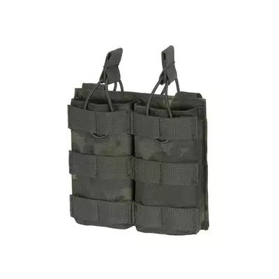 Otwarta podwójna ładownica na magazynki 5.56 - Multicamo Black [8FIELDS]