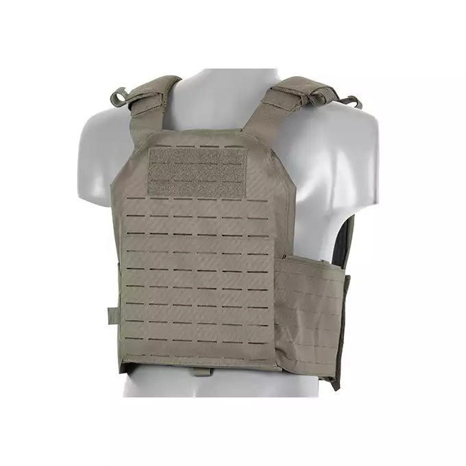 QRF Plate Carrier Laser-Cut Buckle Up with AR15/AK Magazine Pouch - Ranger Green [8FIELDS]