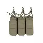 Triple Elastic Pistol Magazine Pouch Laser-Cut - Ranger Green [8Fields]