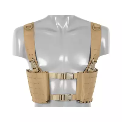 Chest Rig with Two Pouches for 6 AR / AK Magazines, Laser Cut - TAN [8FIELDS]