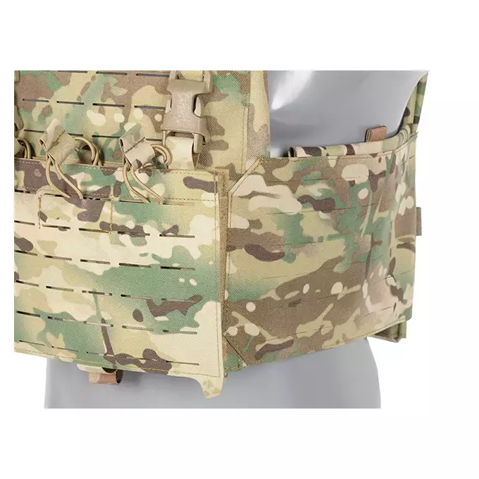 QRF Plate Carrier Laser-Cut Buckle Up with AR15/AK Magazine Pouch - Multicamo [8FIELDS]