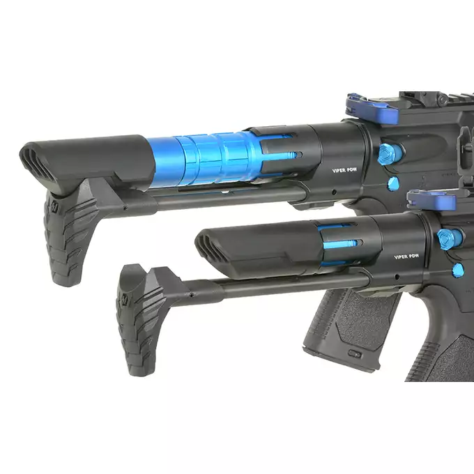 [Zestaw] Replika Karabinka Strike industries 4" Raiders Competition PDW, GEN-2 - Blue [EMG] + Ładowarka V3+ do akumulatorów LiPo/LiFe [IPower] + Akumulator Li-Po 1100mAh 11,1V 20C - Deans [IPower]